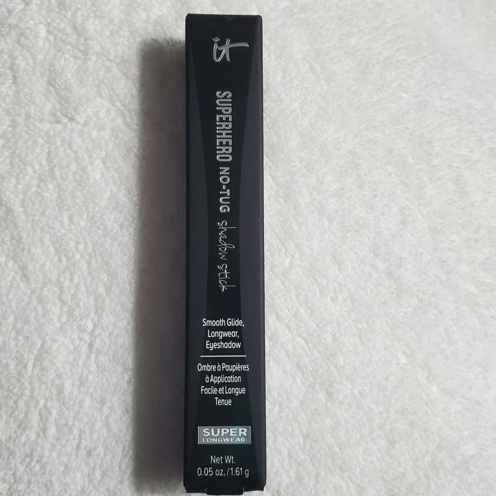 IT Cosmetics Superhero No-Tug Shadow Stick Silk Armor 0.05 oz/ and Black Mascara